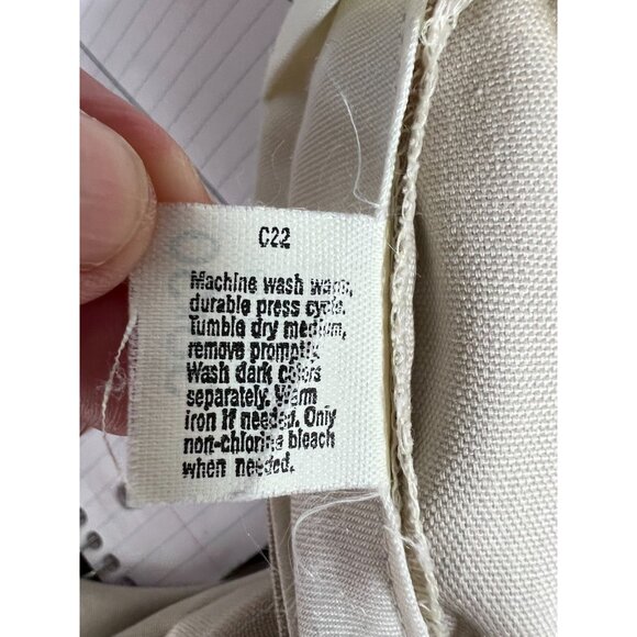 Haggar Mens Khaki Pants 36x30 Combed Cotton & Fortrel Polyester - Picture 13 of 16